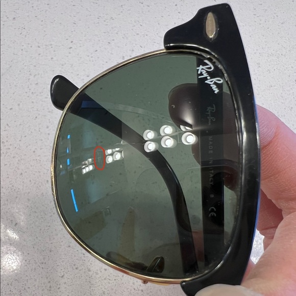 Ray-Ban Clubmasters RB3016 Black/Gold - Picture 10 of 10